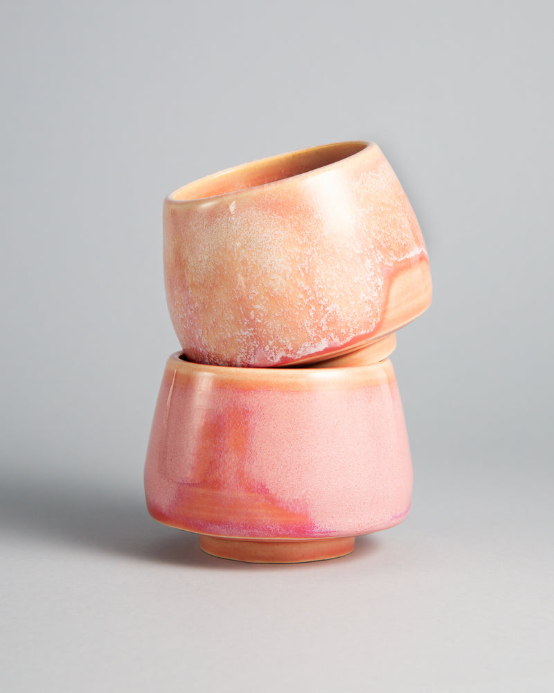 WINDY CUP 'PINK LADY', two cups stacked