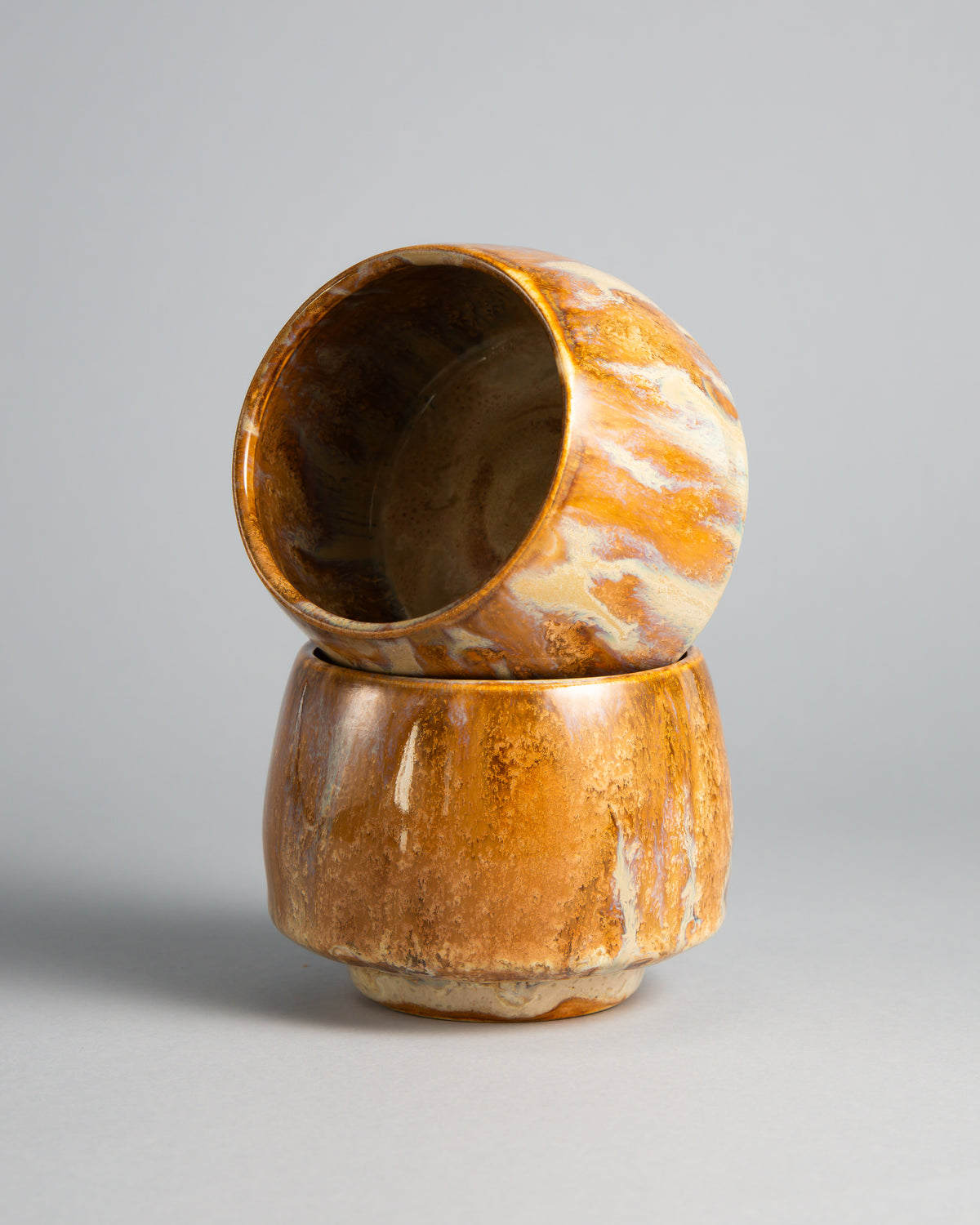WINDY CUP 'SALTED CARAMEL', two cups stacked